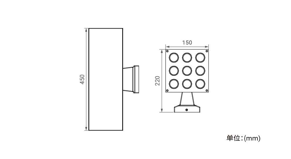 YD-BD-150A 方型壁灯